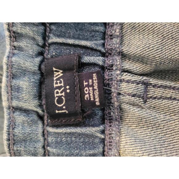 NWT J Crew Size 30 TALL blue denim drapey wide leg jeans - Picture 3 of 4